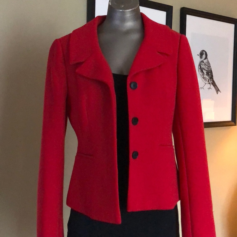 Classy and form shaping red blazer